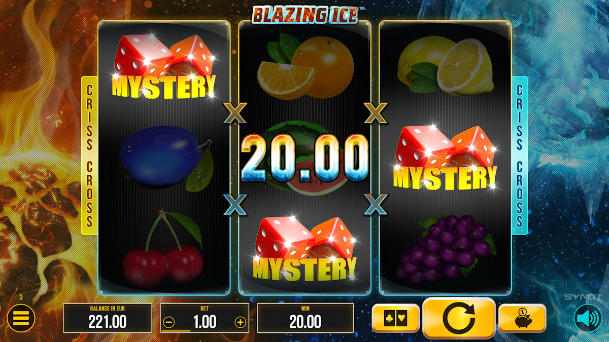 „Mystery“ simbolis „Blazing Ice“ lošimo automate
